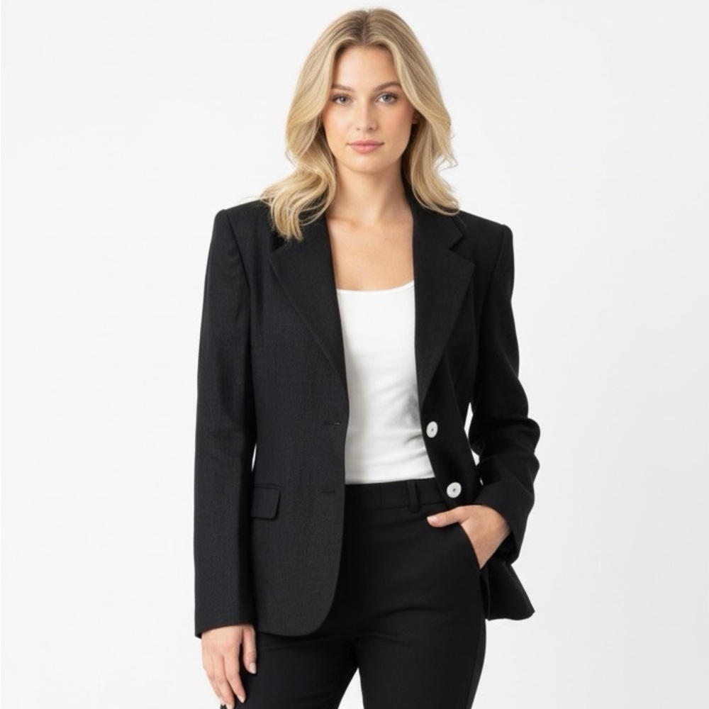 Vintage Signature Expressions black suit blazer jacket size 16